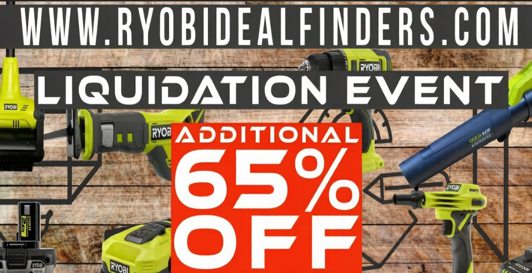 Massive Savings on RYOBI Tools